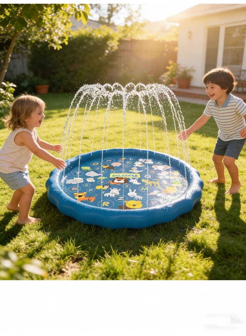 SplashEZ Outdoor Beach Water Toy Sprinkler Spray Pool for Kids - Image 2